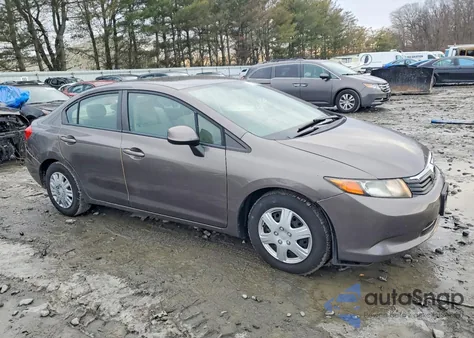 2012 Honda Civic Lx из США, поврежденный, VIN 19XFB2F59CE390529